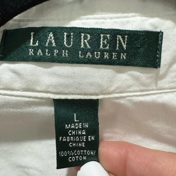 Ralph Lauren White Belted Long Sleeve Tunic - Picture 2 of 9